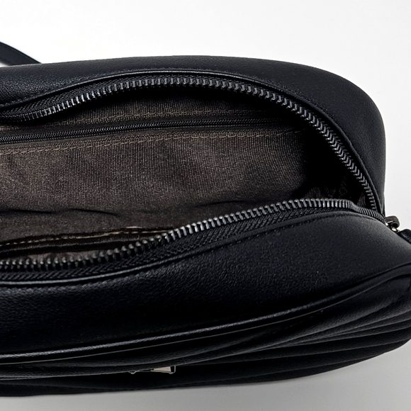 Black Quilted Crossbody Bag - Picture 11 of 16